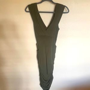 Tart earthy green long bodycon